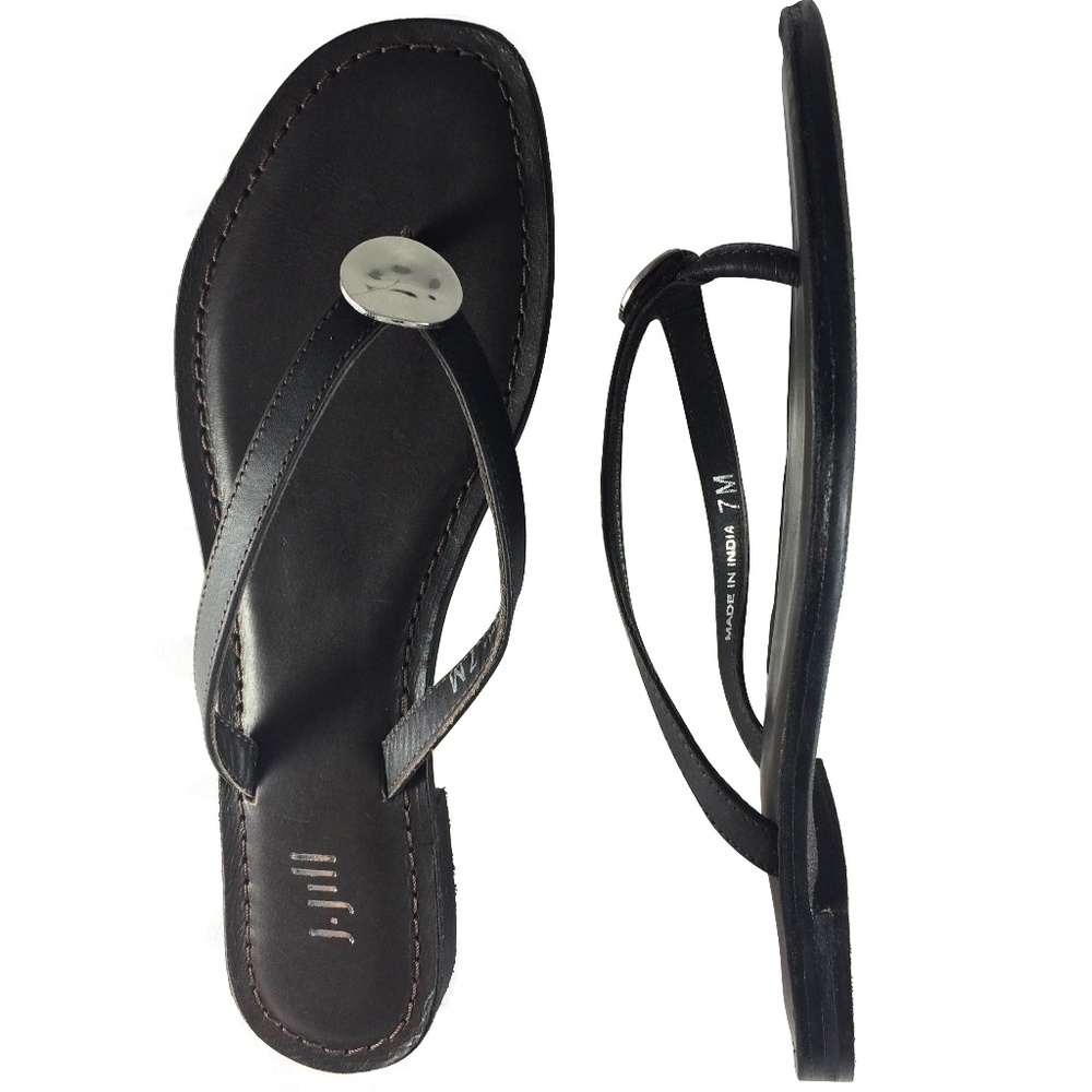 J Jill Leather Flip Flop Brown Size 6